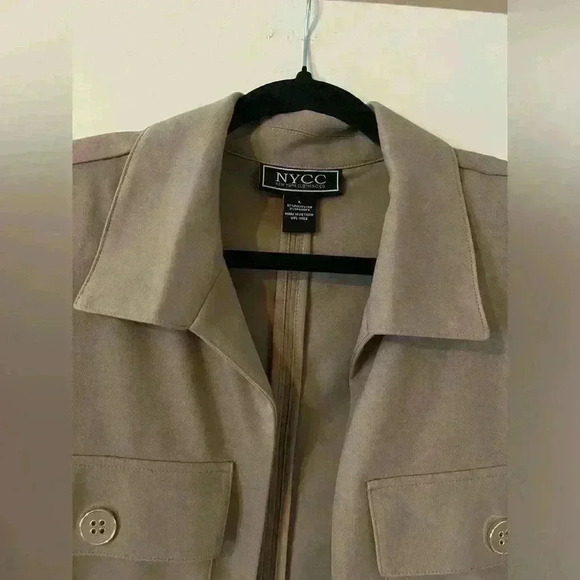 NYCC Tan Blazer Jacket SZ L - Picture 7 of 9